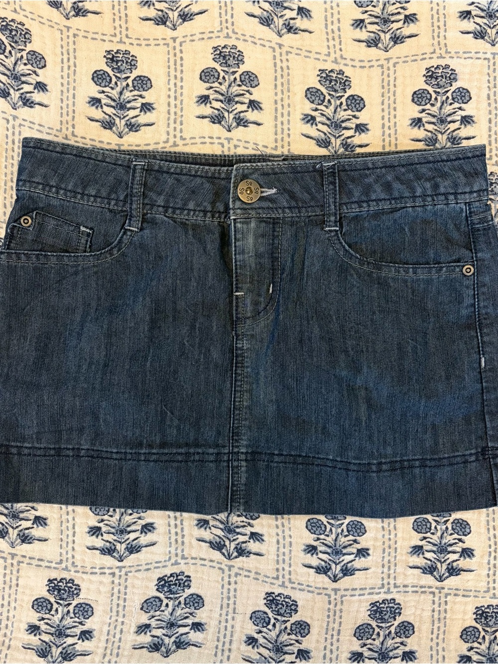SO Dark Blue Denim Mini Skirt - Like New!